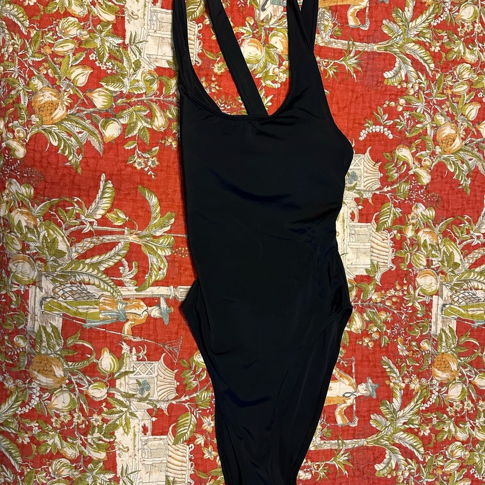 NWT - Andie Tulum “cheeky” Black One-Piece Swimsuit